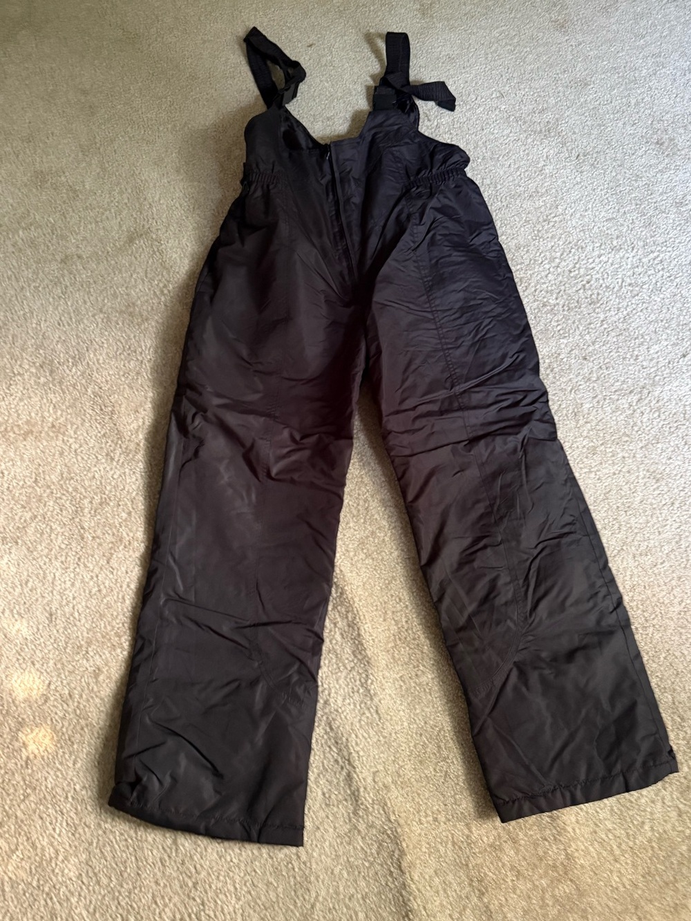 Iceberg Black Padded Snow Overalls with Adjustable Shoulder Ties